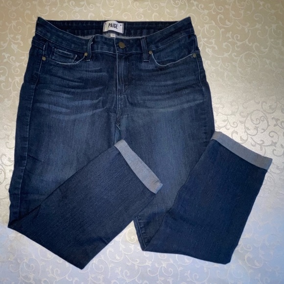 Paige Mid-Rise Kylie Crop With Rolled Up Hem Jeans - Picture 5 of 16